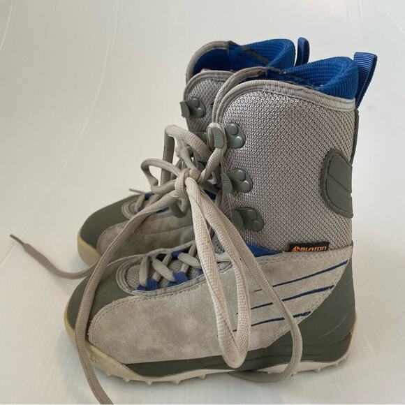Burton freestyle youth snowboarding boots size 5 youth grey and blue - Picture 4 of 9